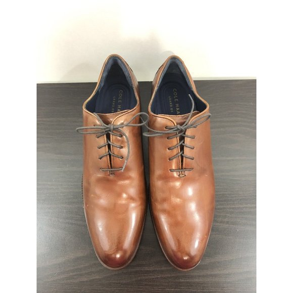 Cole Haan Mens Washington Grand Wholecut Oxford British Tan Leather Color Sze 11 main image 5